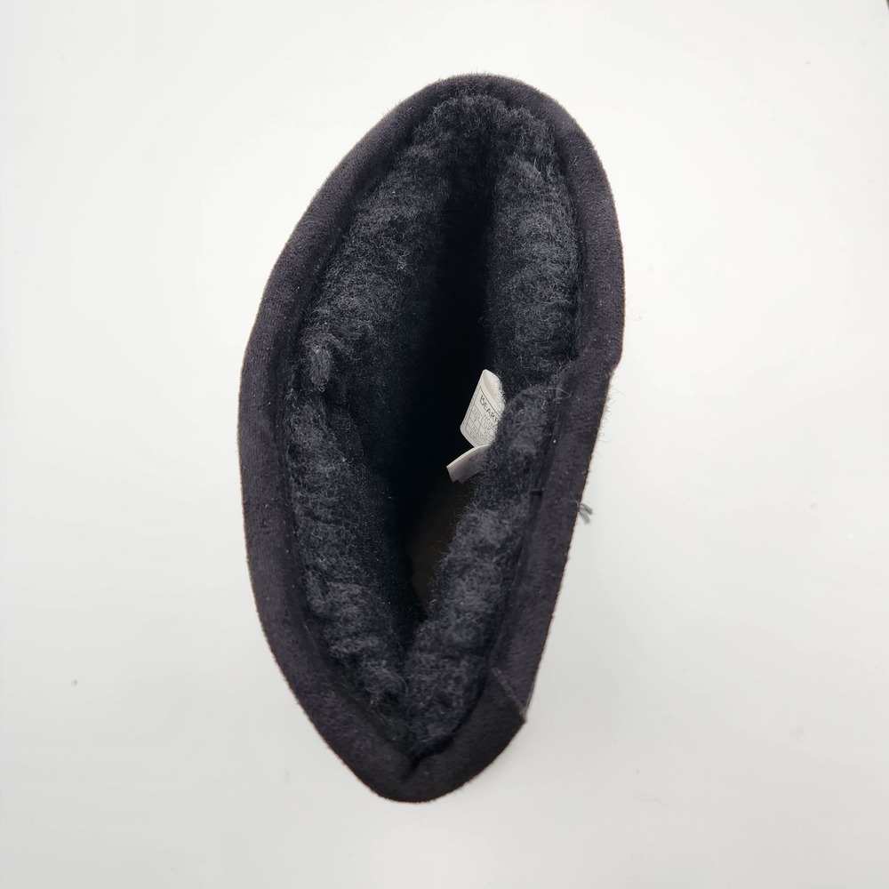 Bearpaw Black Suede‎ Winter Boots Womens Size 7 Mid Calf Outdoor Casual Fashion - Picture 5 of 14